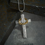 Modern Style Jesus Crown Of Thorns Cross Sacred Protection Pendant