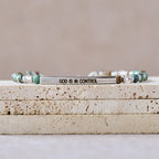 Natural African Turquoise Psalm 46:5 Bracelet