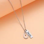 Heart & Tear Drop Mustard Seed Faith Necklace