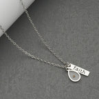 Heart & Tear Drop Mustard Seed Faith Necklace