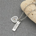 Heart & Tear Drop Mustard Seed Faith Necklace