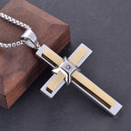 Layered Cross Pendant Necklace