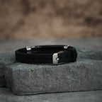 Luminous Silicon Cross Bracelet with Matthew 19:26