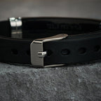 Luminous Silicon Cross Bracelet with Matthew 19:26
