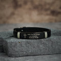 Luminous Silicon Cross Bracelet with Matthew 19:26