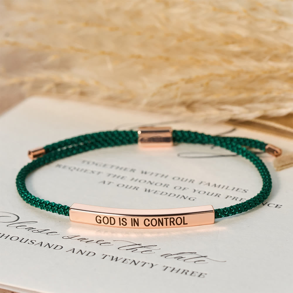 God Is in Control Faith Bracelet