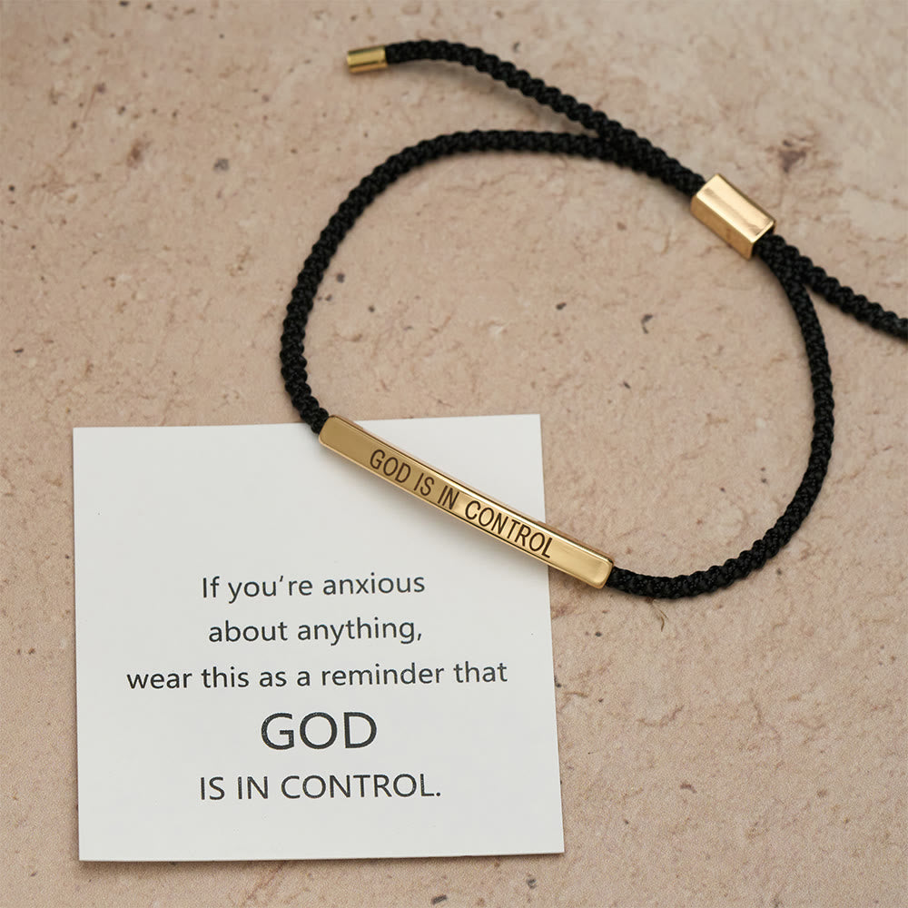 God Is in Control Faith Bracelet