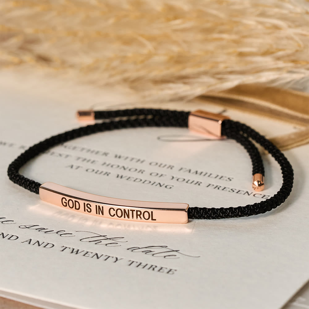 God Is in Control Faith Bracelet