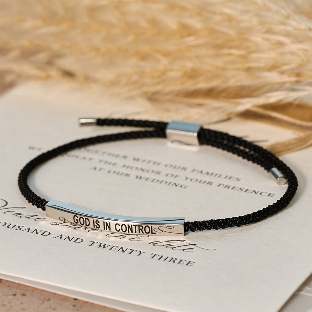 God Is in Control Faith Bracelet