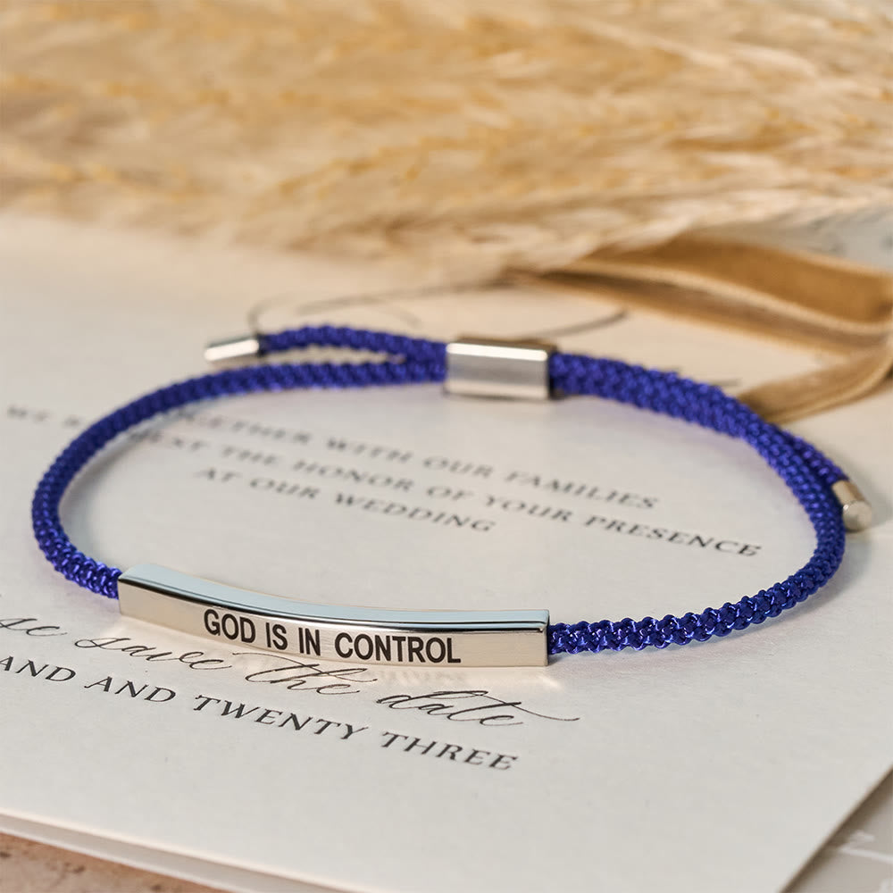 God Is in Control Faith Bracelet