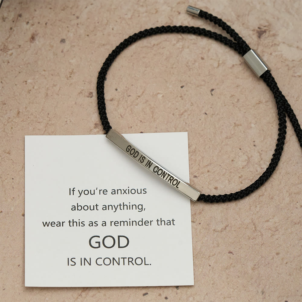 God Is in Control Faith Bracelet