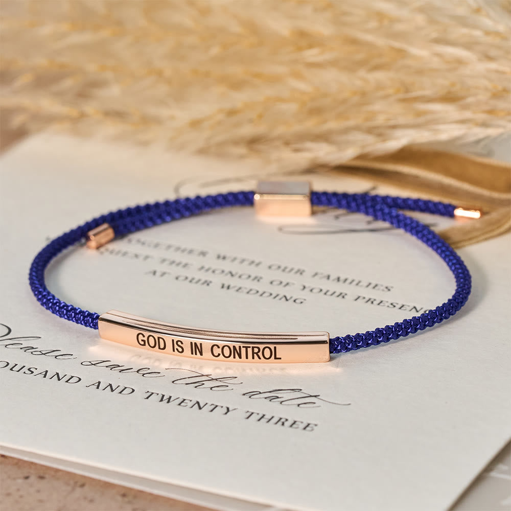 God Is in Control Faith Bracelet