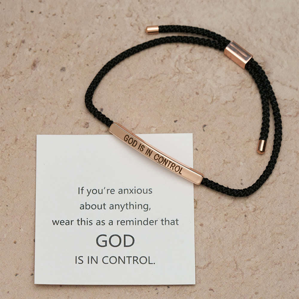 God Is in Control Faith Bracelet