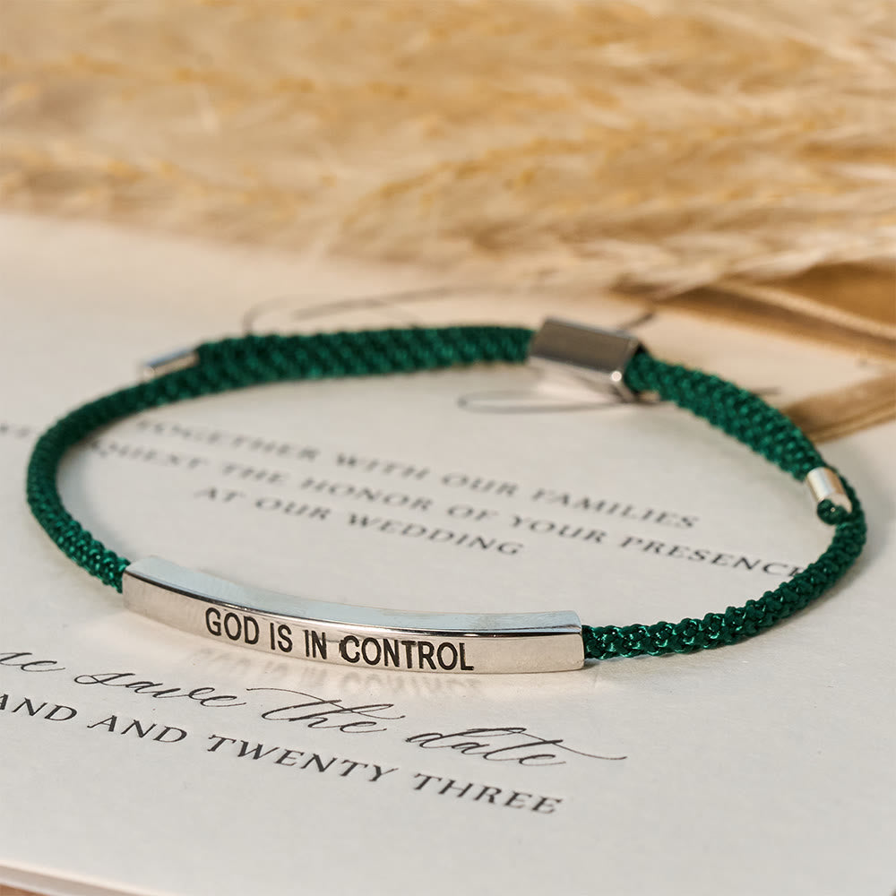 God Is in Control Faith Bracelet