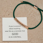 God Is in Control Faith Bracelet