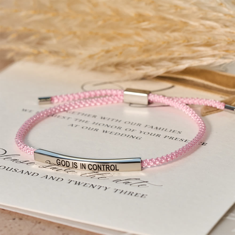 God Is in Control Faith Bracelet