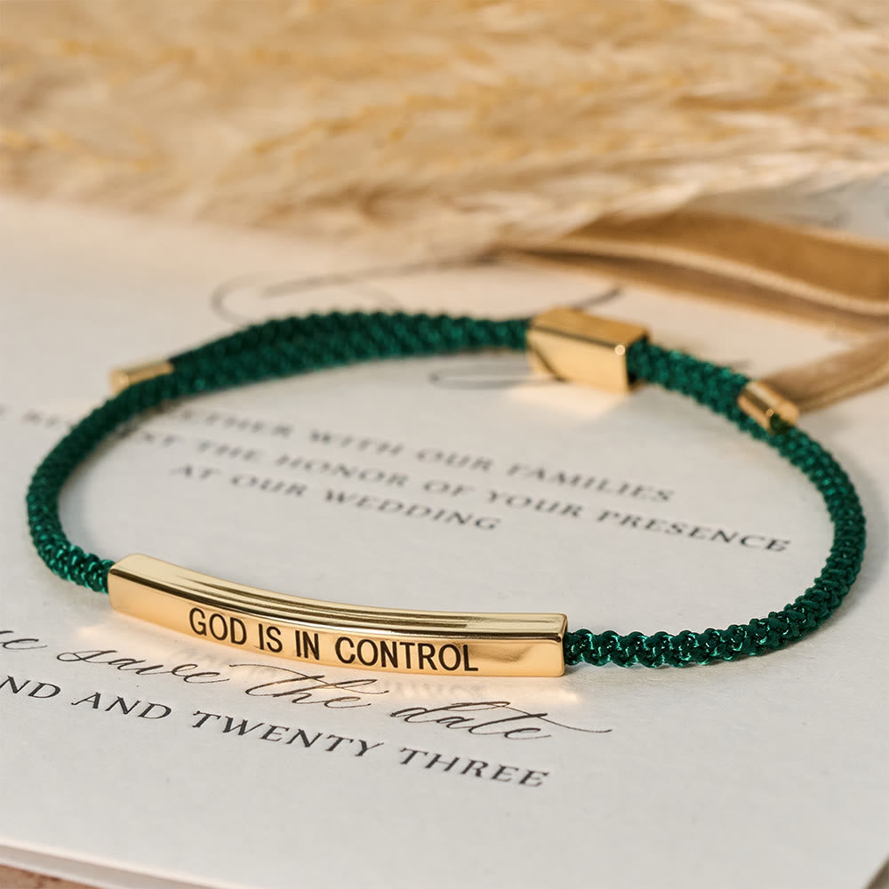 God Is in Control Faith Bracelet