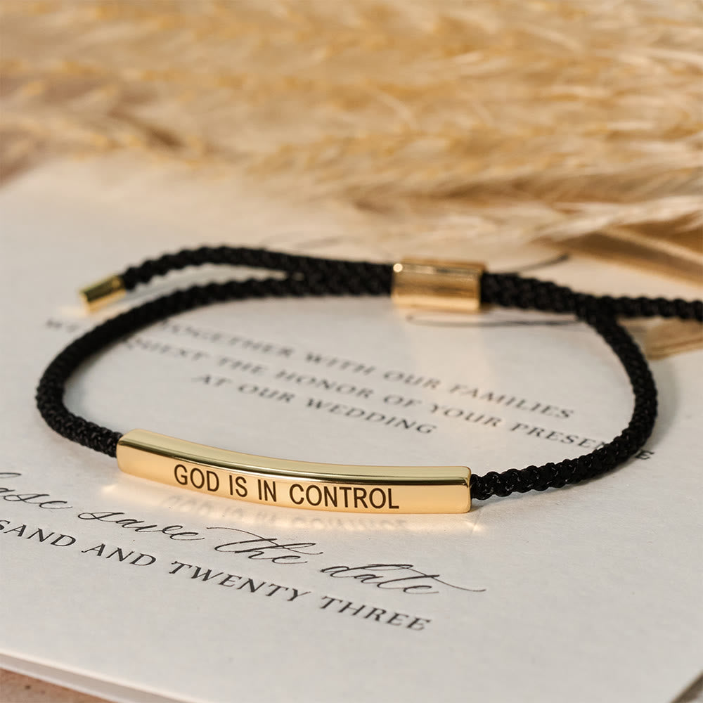 God Is in Control Faith Bracelet