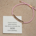 God Is in Control Faith Bracelet