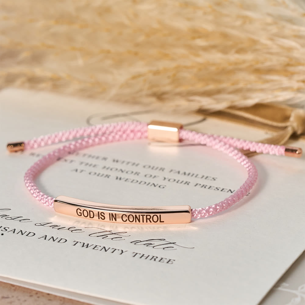 God Is in Control Faith Bracelet