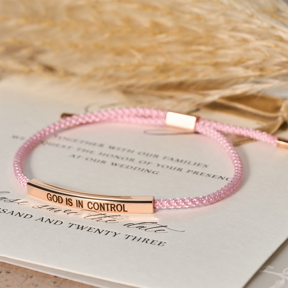 God Is in Control Faith Bracelet