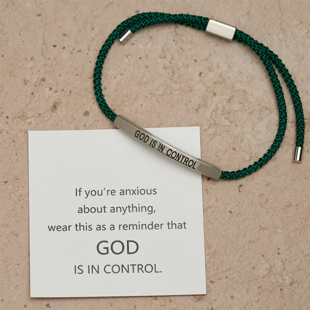 God Is in Control Faith Bracelet