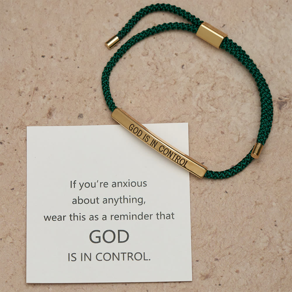 God Is in Control Faith Bracelet