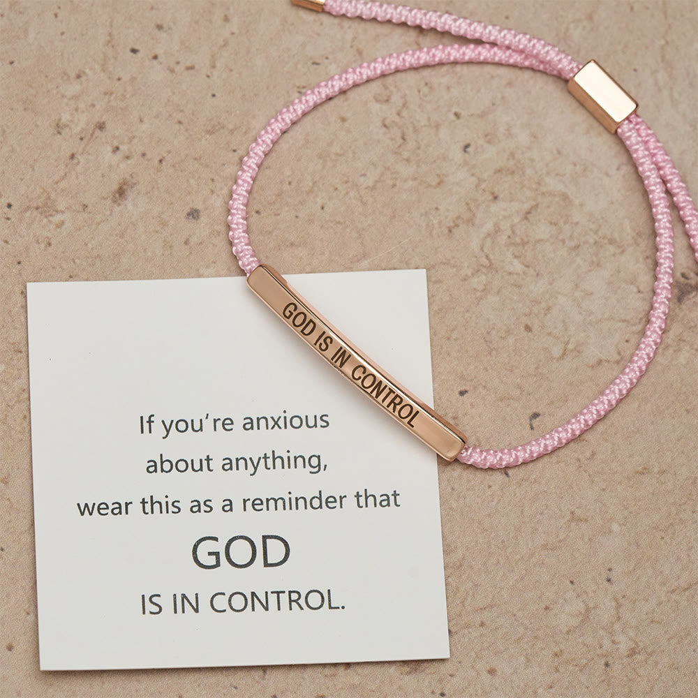 God Is in Control Faith Bracelet