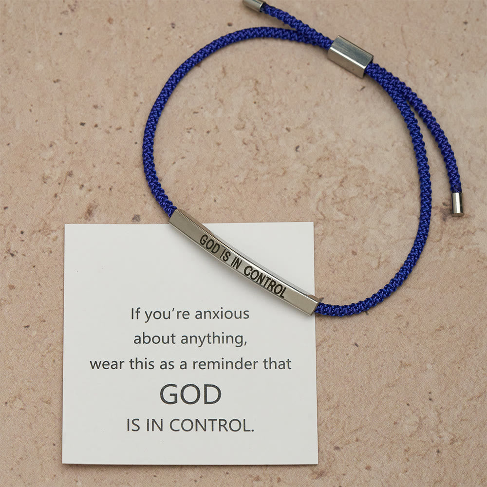 God Is in Control Faith Bracelet