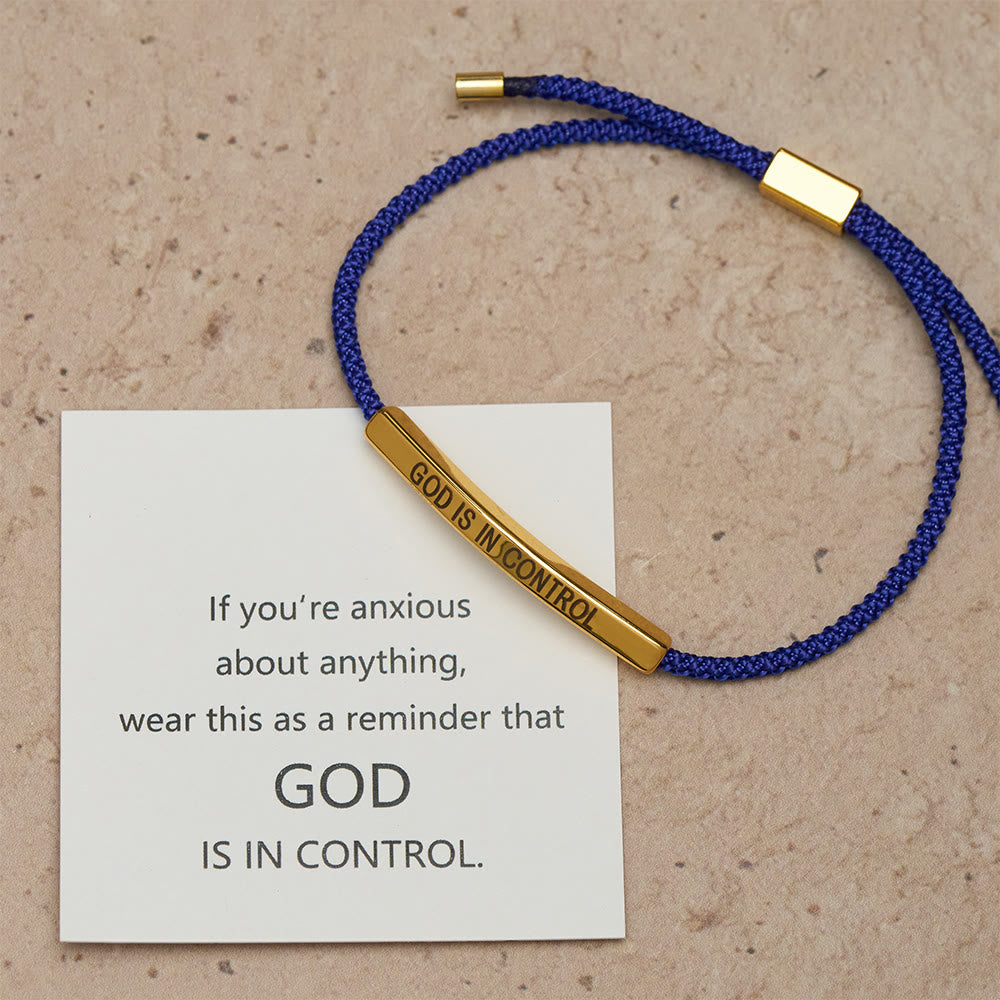 God Is in Control Faith Bracelet