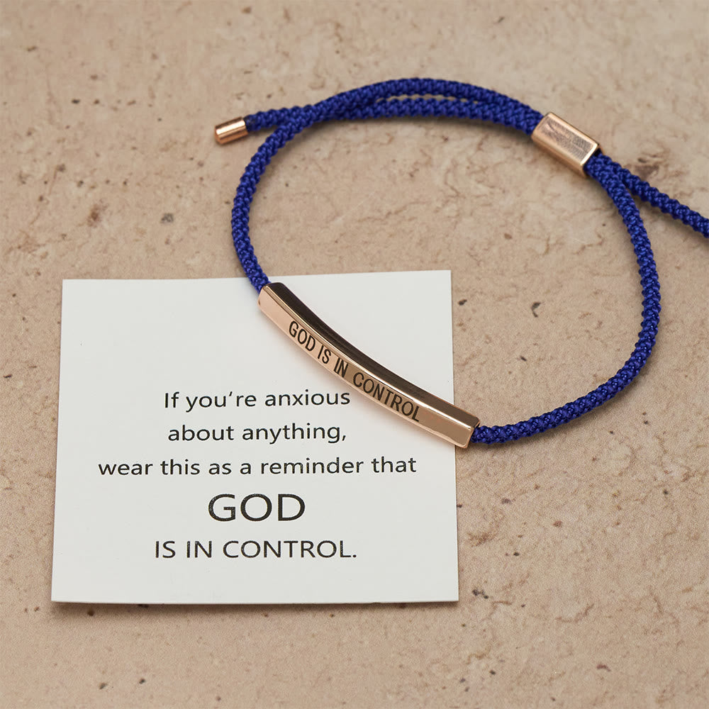 God Is in Control Faith Bracelet