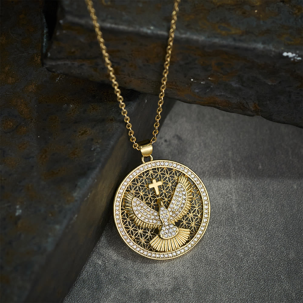 Holy Spirit Dove Heavenly Sparkle Necklace