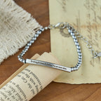 Strength & Courage Engraved Beaded Bracelet