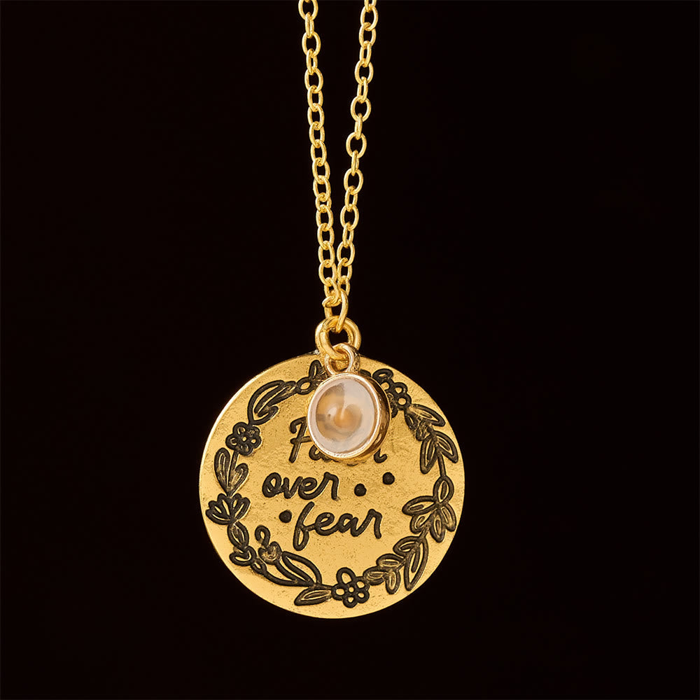 Faith Over Fear Mustard Seed Necklace