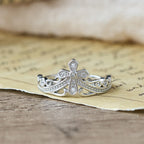 Dual Polished Style Cross-Crown Ring