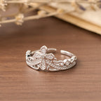 Dual Polished Style Cross-Crown Ring