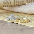 Dual Polished Style Cross-Crown Ring