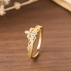 Dual Polished Style Cross-Crown Ring