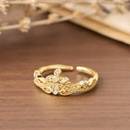 Dual Polished Style Cross-Crown Ring