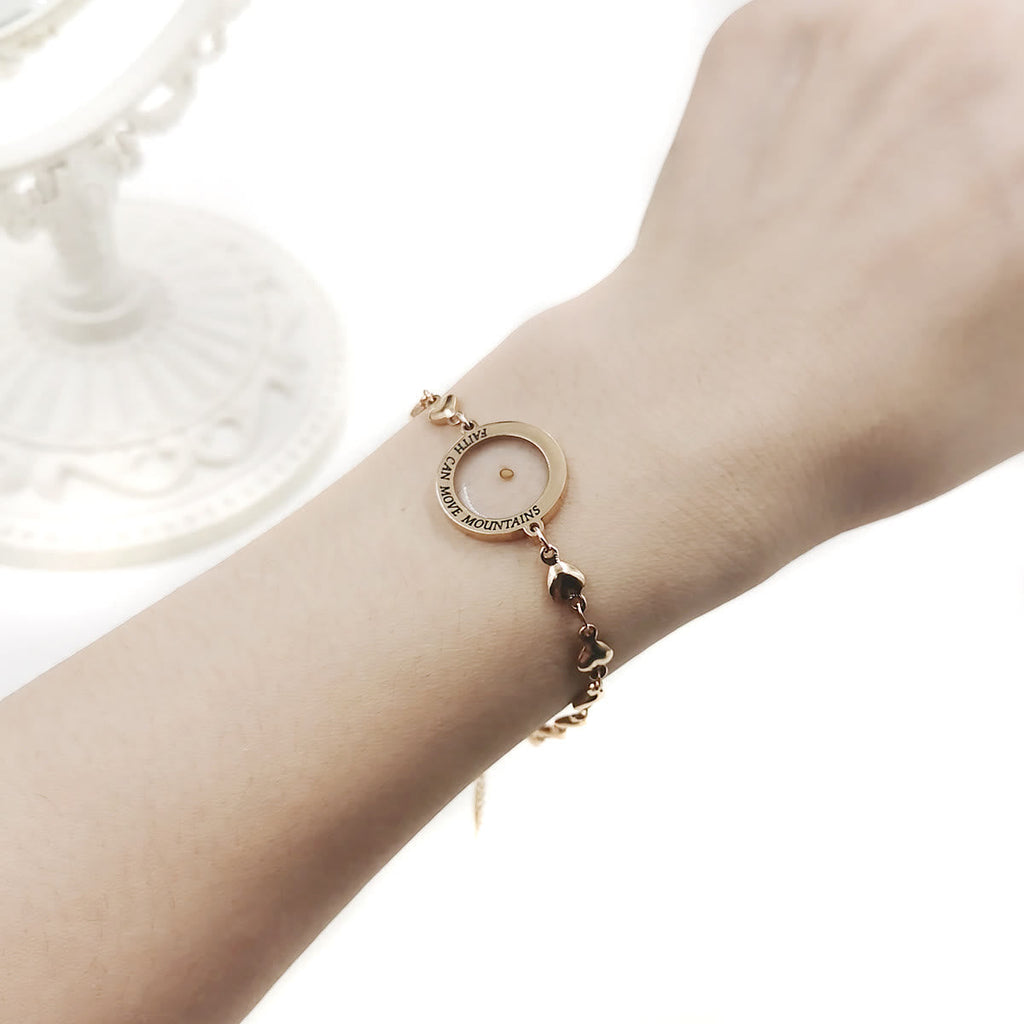 Matthew 17:20 & Luke 1:37 with Mustard Seed Bracelet