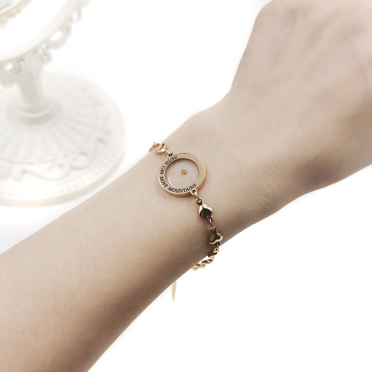 Matthew 17:20 & Luke 1:37 with Mustard Seed Bracelet