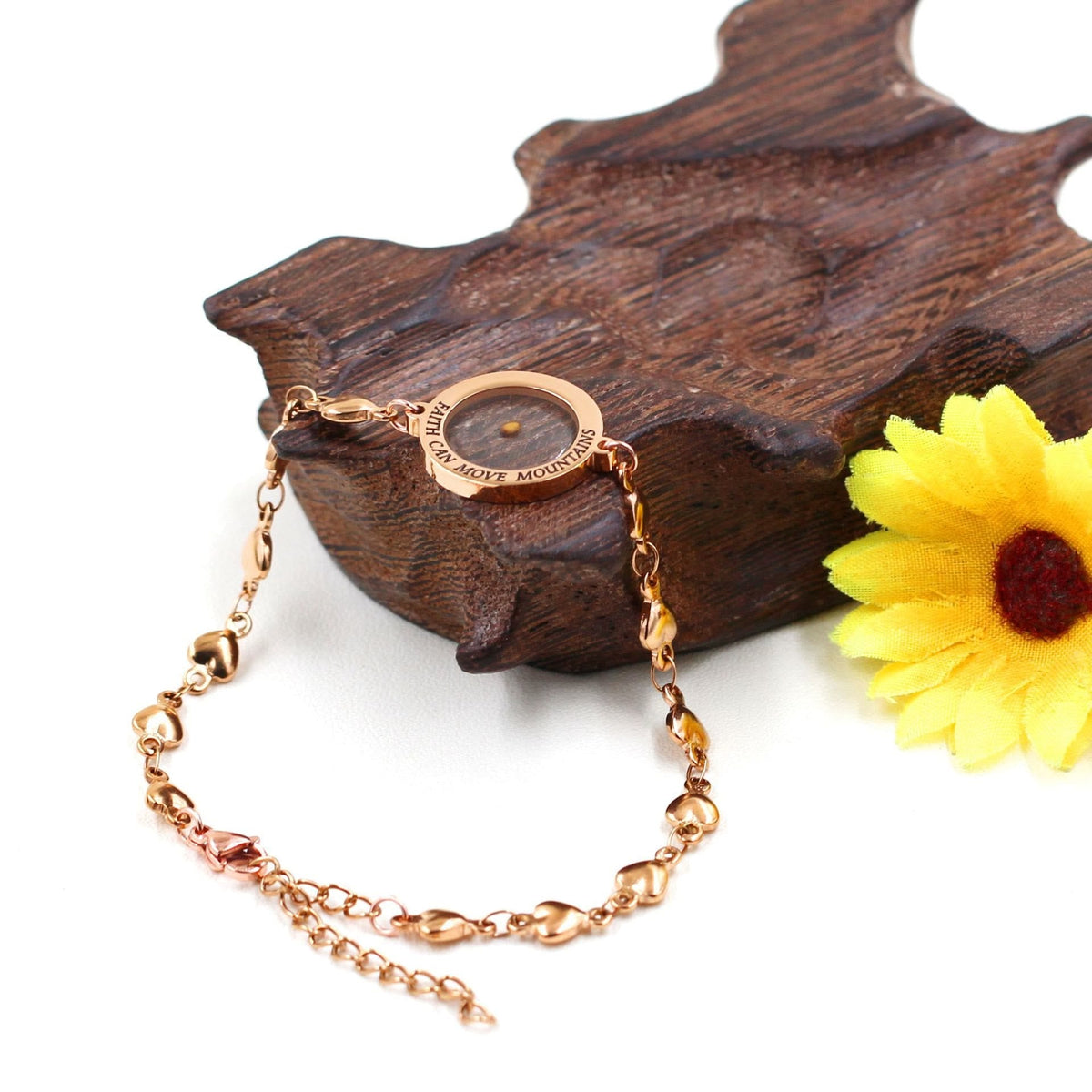 Matthew 17:20 & Luke 1:37 with Mustard Seed Bracelet