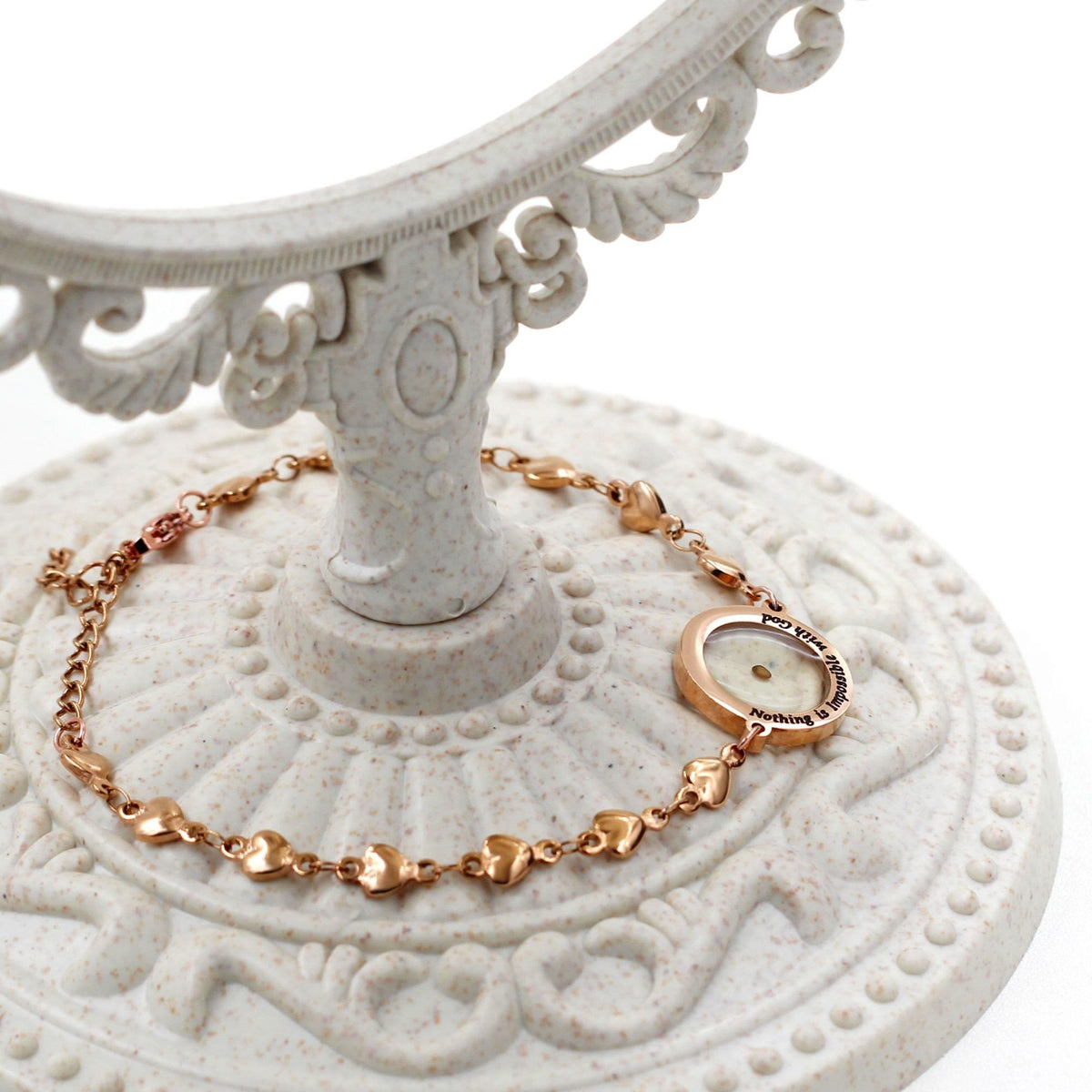 Matthew 17:20 & Luke 1:37 with Mustard Seed Bracelet