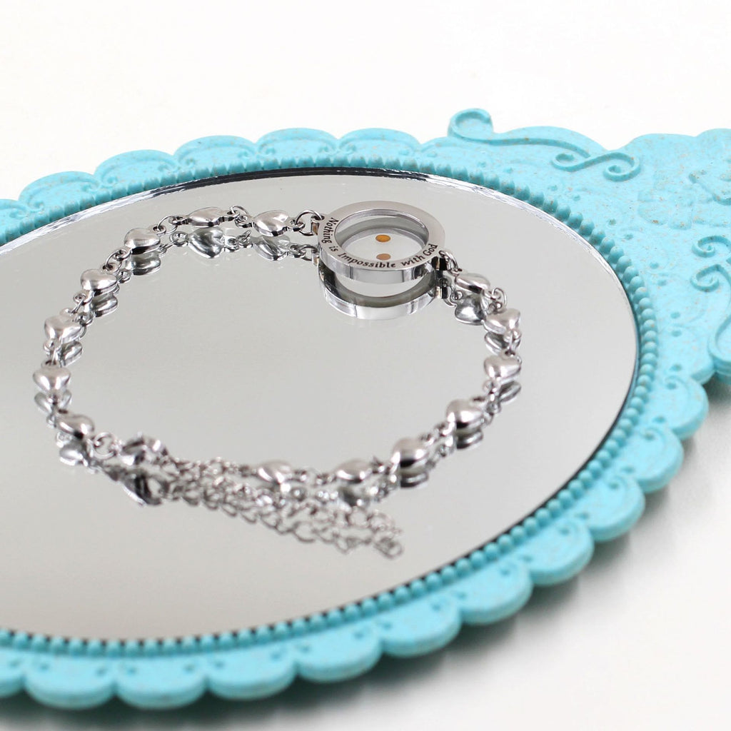 Matthew 17:20 & Luke 1:37 with Mustard Seed Bracelet