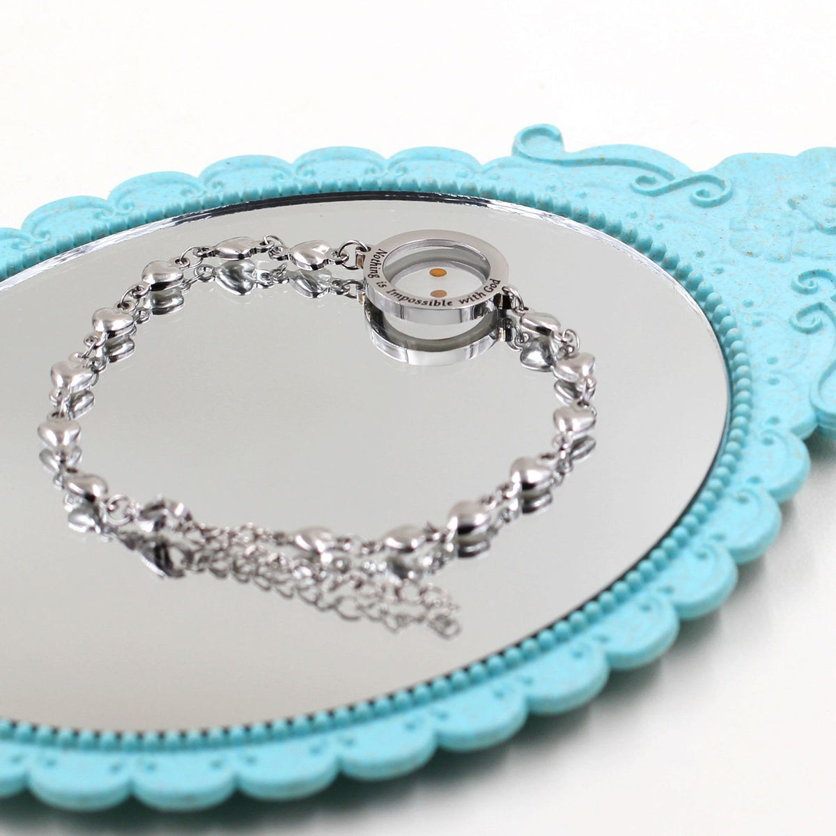 Matthew 17:20 & Luke 1:37 with Mustard Seed Bracelet