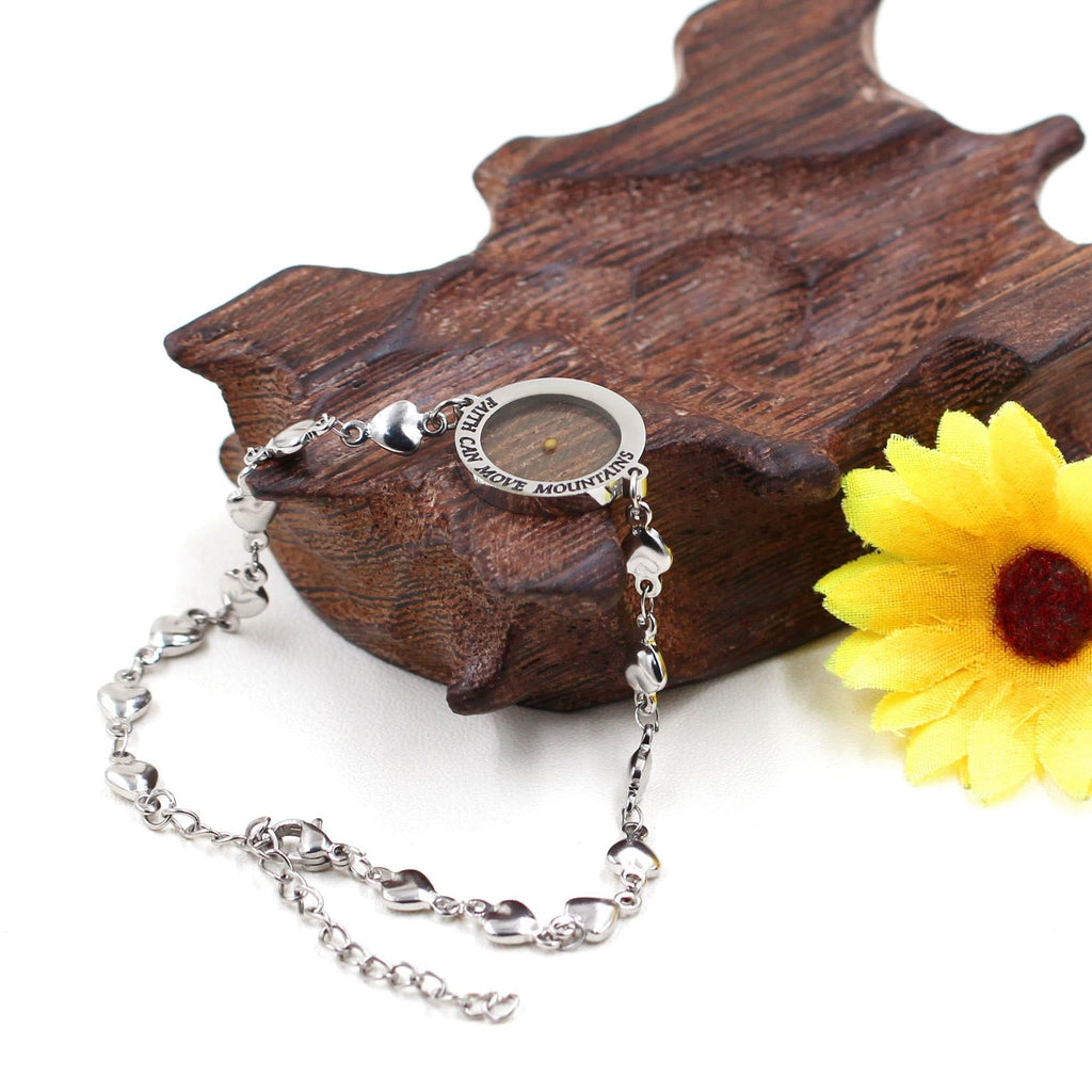 Matthew 17:20 & Luke 1:37 with Mustard Seed Bracelet