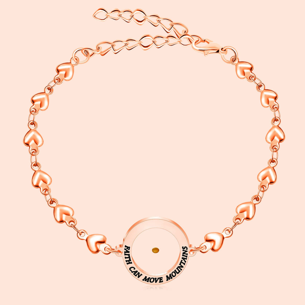 Matthew 17:20 & Luke 1:37 with Mustard Seed Bracelet