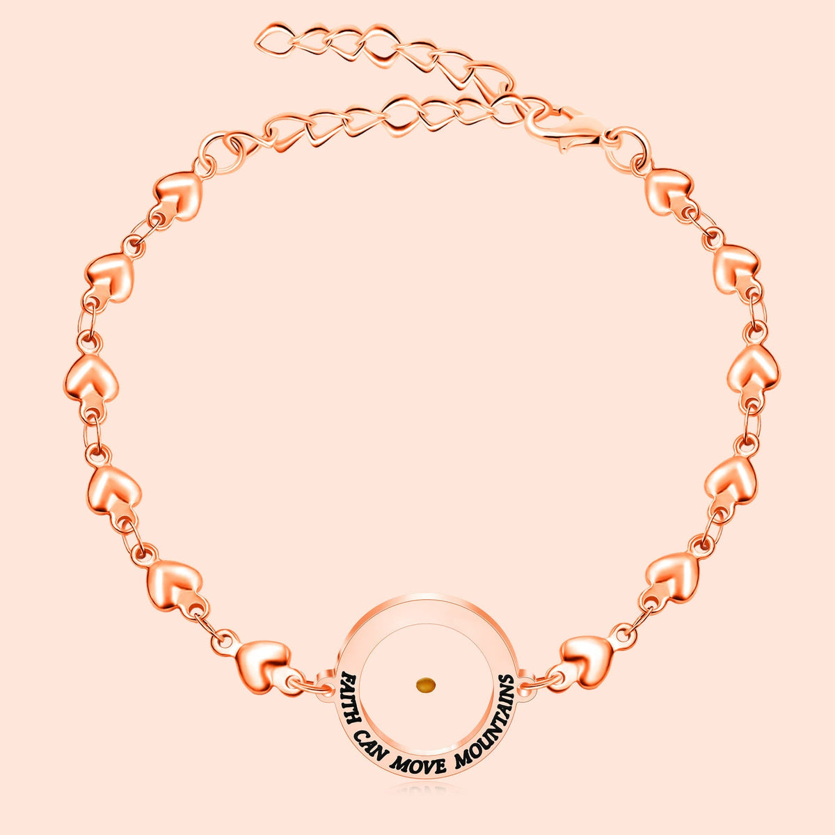 Matthew 17:20 & Luke 1:37 with Mustard Seed Bracelet