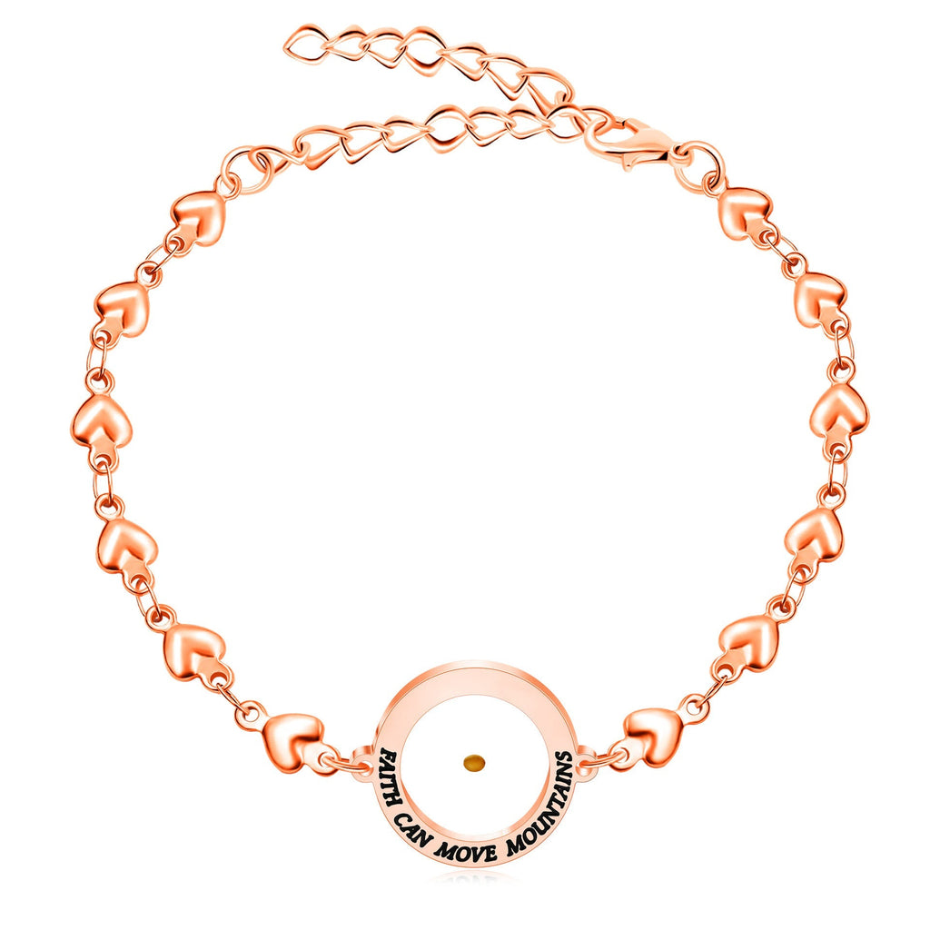 Matthew 17:20 & Luke 1:37 with Mustard Seed Bracelet