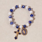 Marian Medallion Beaded Bracelet